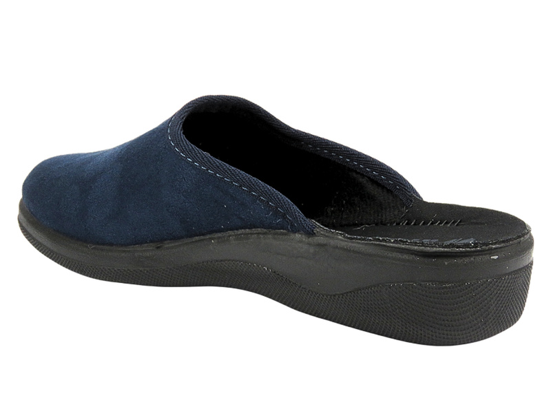 Kapcie Damskie Domowe - Inblu CU-2D Granat - Wsuwane