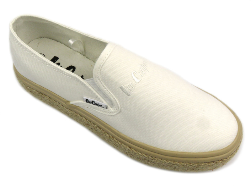 Półbuty, espadryle damskie Lee Cooper LCW-24-44-2430L, białe