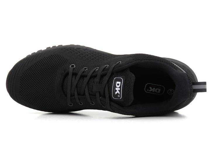 Buty męskie sportowe z siateczkowej tkaniny - DK Running VB16885, czarne