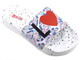 Klapki damskie z napisem LOVE - BIG STAR DD274A256, białe