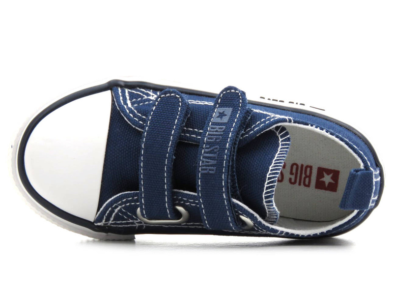Trampki, tenisówki dziecięce na rzepy - BIG STAR KK374075, granatowe