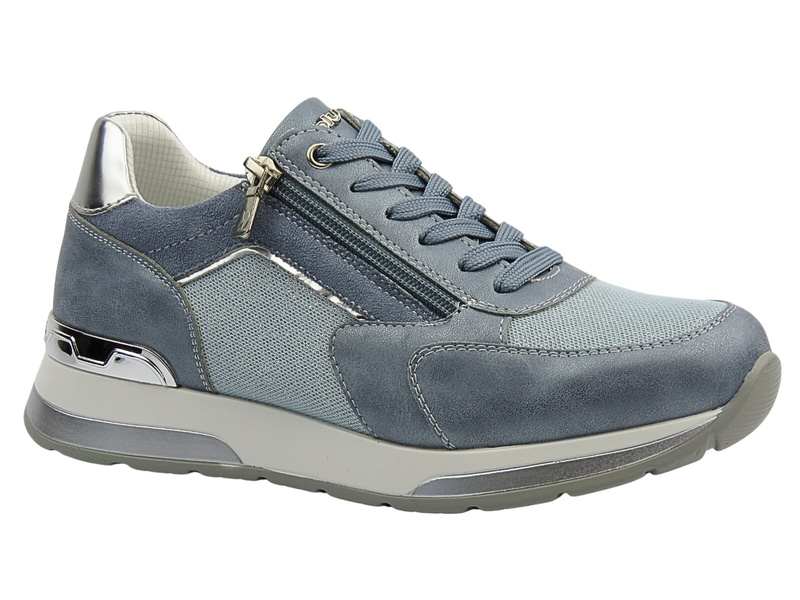 Sneakersy damskie sznurowane szare INBLU IN-417