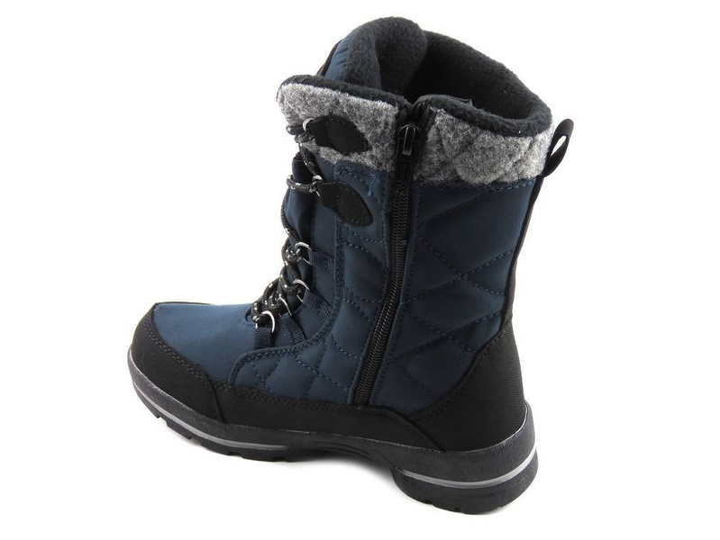 Śniegowce dziecięce z membraną i softshell - AMERICAN CLUB SN14/23, granatowe