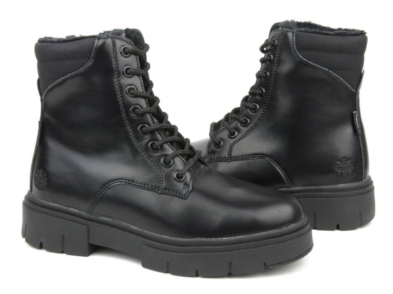 Trapery, botki damskie - AMERICAN RH 89/22, czarne