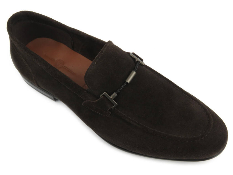 Wysokogatunkowe mokasyny męskie JOHN DOUBARE D778-199B-662, brązowe