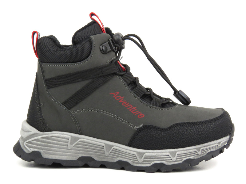 Trekkingi dziecięce, buty zimowe- News 23DZ23-6588, szare