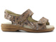 Wygodne, skórzane sandały damskie profilaktyczne - KOSELA MEDIC 9154, beżowe w liście