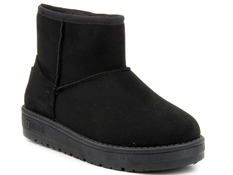 Botki, śniegowce damskie wsuwane - BIG STAR MM274158, czarne