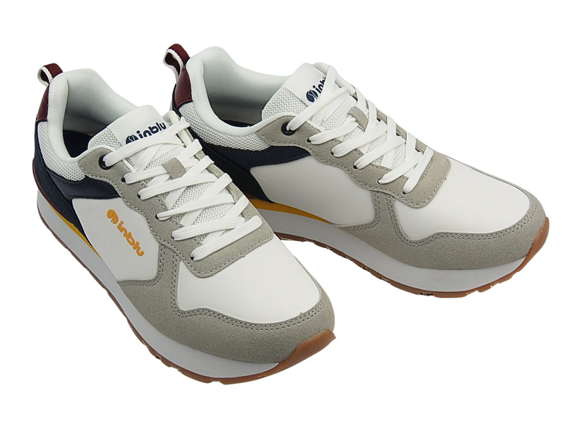 Sportowe buty męskie sznurowane białe Inblu IU-24