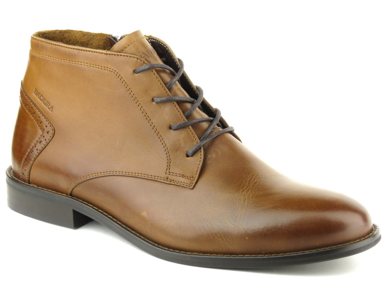 Eleganckie trzewiki męskie Badura 4663, brązowe