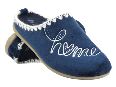 Kapcie Damskie - INBLU GF-26 Niebieskie Wsuwane