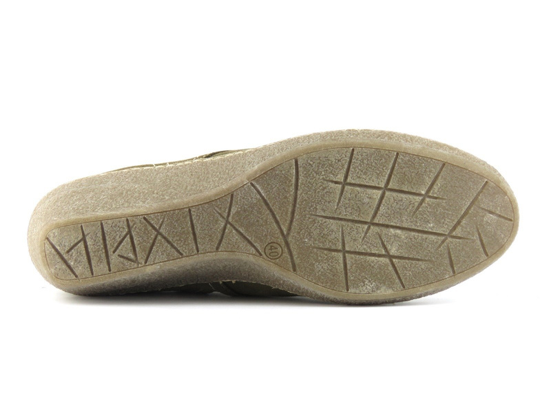 Skórzane botki damskie na koturnie - HELIOS Komfort 681