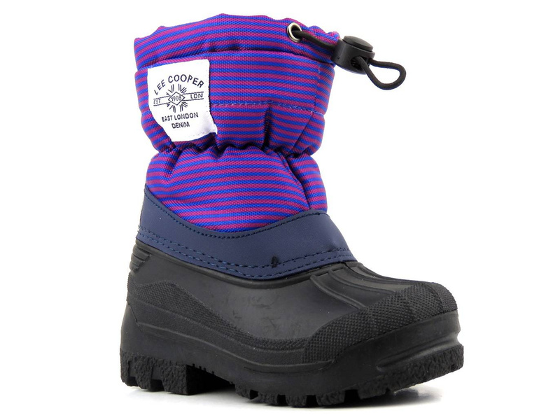 Śniegowce dziecięce z kożuszkiem - LEE COOPER LCJ-21-44-0526K, fioletowe