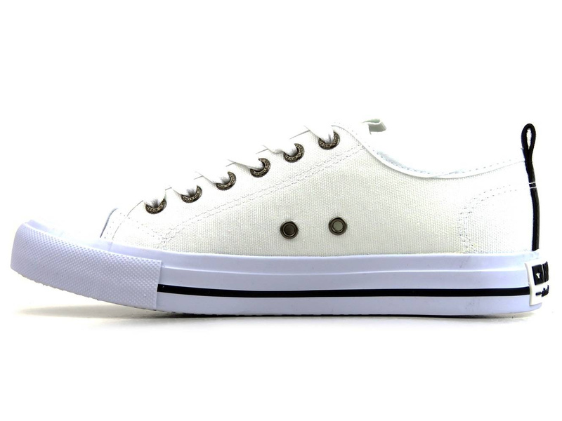 Trampki damskie przed kostkę - BIG STAR JJ274255, białe