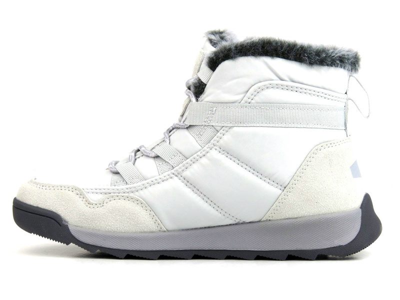 Ciepłe śniegowce damskie sznurowane - CROSS JEANS KK2R4015C, szare