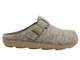 Filcowe Kapcie Męskie Ze Skórzaną Wkładką - INBLU MT-12 Beżowe Wsuwane