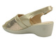 Sandały damskie ze skórzaną wkładką - Unisoft 25SD02-8876, beżowe