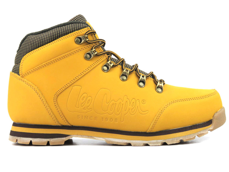 Ciepłe trzewiki, buty męskie trekkingowe - LEE COOPER 21-01-0706M, camel