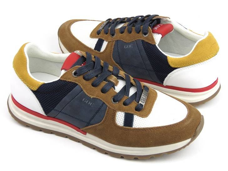 Sportowe buty męskie, adidasy GOE JJ1N4001, brązowe