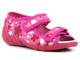 Sandałki dziecięce z profilowaną, skórzaną wkładką - Ren But 33-378P1547, różowe