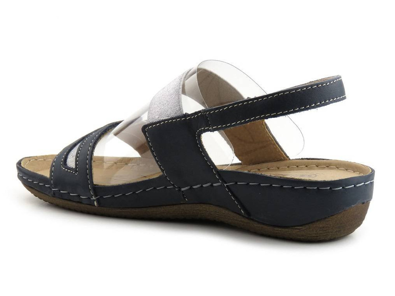 Sportowe sandały damskie Helios Komfort 271, granatowe
