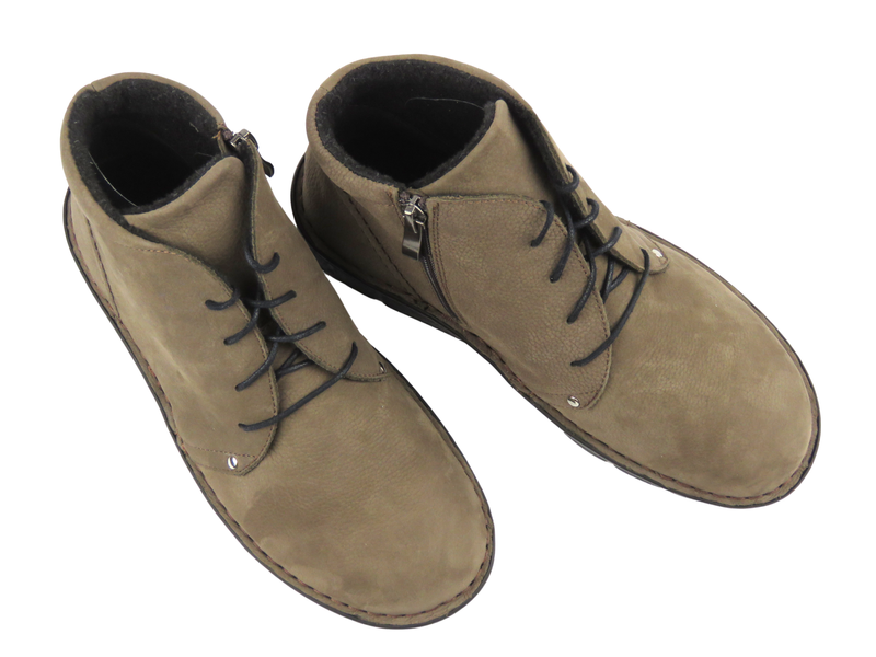 Skórzane botki damskie brązowe Nika Komfort 838 brąz 3