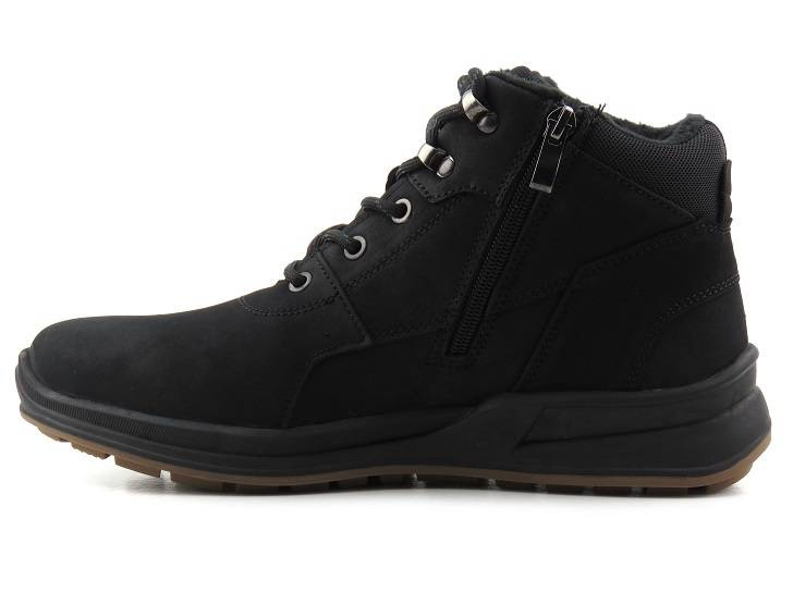 Ciepłe trzewiki męskie sportowe - AMERICAN CLUB CY70/22, czarne