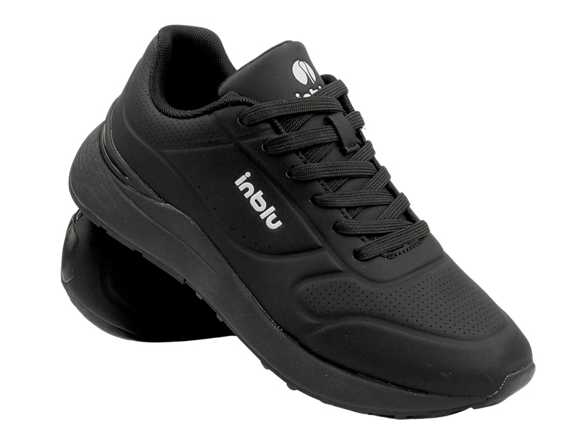 Sznurowane buty sportowe męskie czarne Inblu IU-11 
