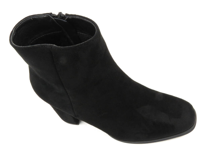 Botki damskie na obcasie - Evento 23BT35-6412, czarne