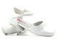 Eleganckie buty, czółenka komunijne - Wojtyłko 23712, białe 