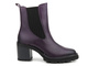 Wysokie, skórzane botki damskie na słupku - MARCO TOZZI 504 -M2582841, fioletowe