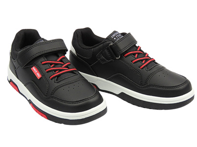 Buty dziecięce sportowe czarne American Club ES 148