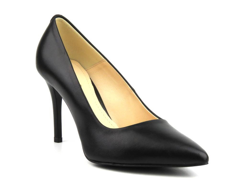 Eleganckie szpilki z noskiem w szpic - UNCOME 35004, czarne