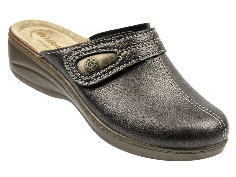 Wygodne klapki damskie INBLU LY-80, szare