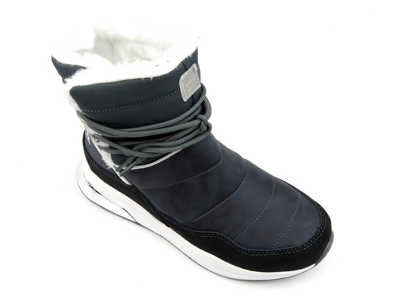 Ciepłe śniegowce, buty zimowe - BIG STAR II274281, szare