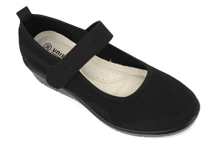 Półbuty, buty damskie zdrowotne - UNISOFT 23TX02-6016, czarne