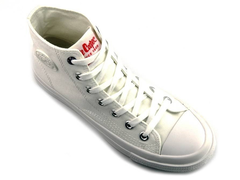 Wysokie trampki damskie Lee Cooper 21-31-0039L, białe