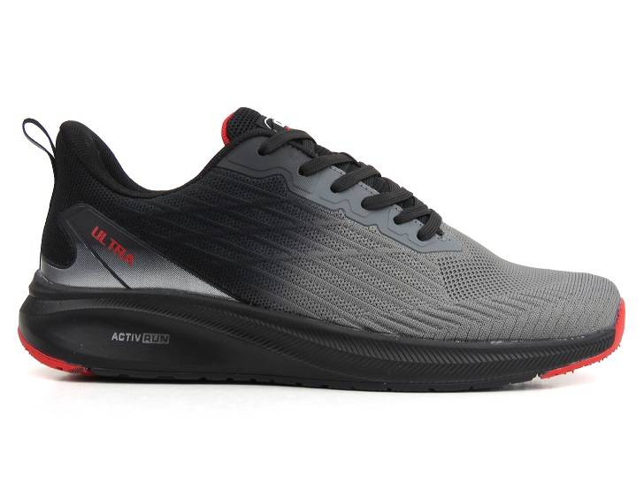 Lekkie sneakersy męskie, adidasy DK VB16772 , szaro-czarne