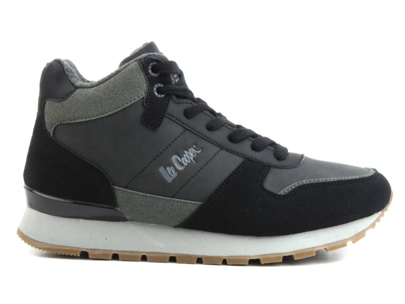 Sneakersy męskie zimowe, ocieplane - LEE COOPER LCJ-23-31-3066M, czarne