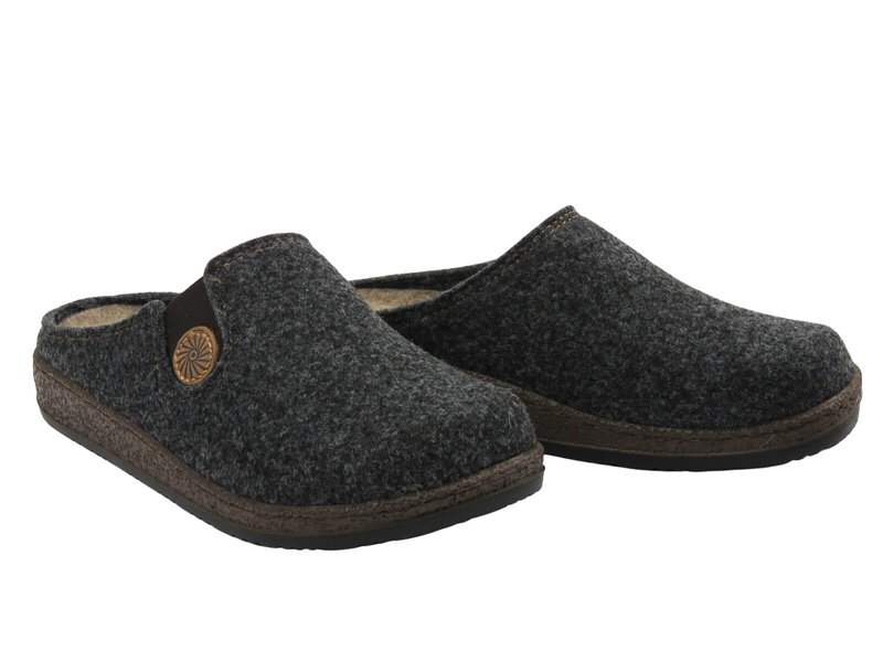 Ciepłe kapcie damskie Befado 155D183, brązowe