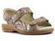 Wygodne, skórzane sandały damskie profilaktyczne - KOSELA MEDIC 9154, beżowe w liście