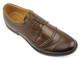 Skórzane półbuty męskie Moskała TR-3-A, brązowe