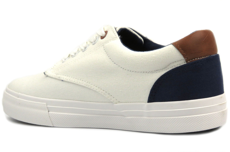 Wygodne trampki męskie - Lee Cooper LCW-24-02-2140, białe