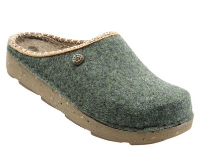 Kapcie damskie filcowe zielone Inblu ED-31