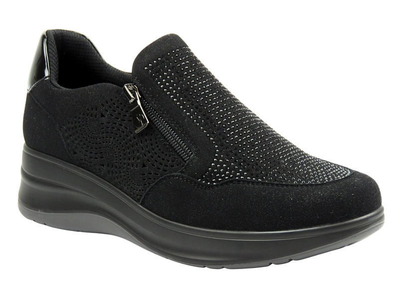 Wygodne półbuty damskie Inblu IC-50, czarne