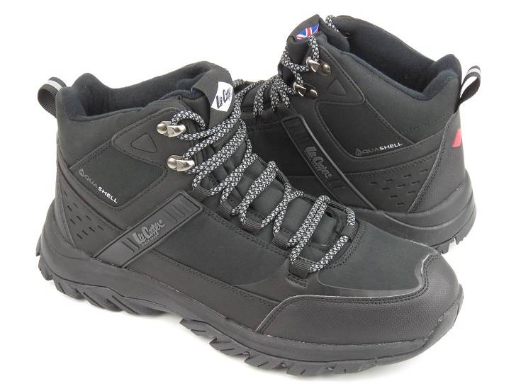 Trekkingi męskie ocieplone polarem - LEE COOPER 22-01-1412M, czarne