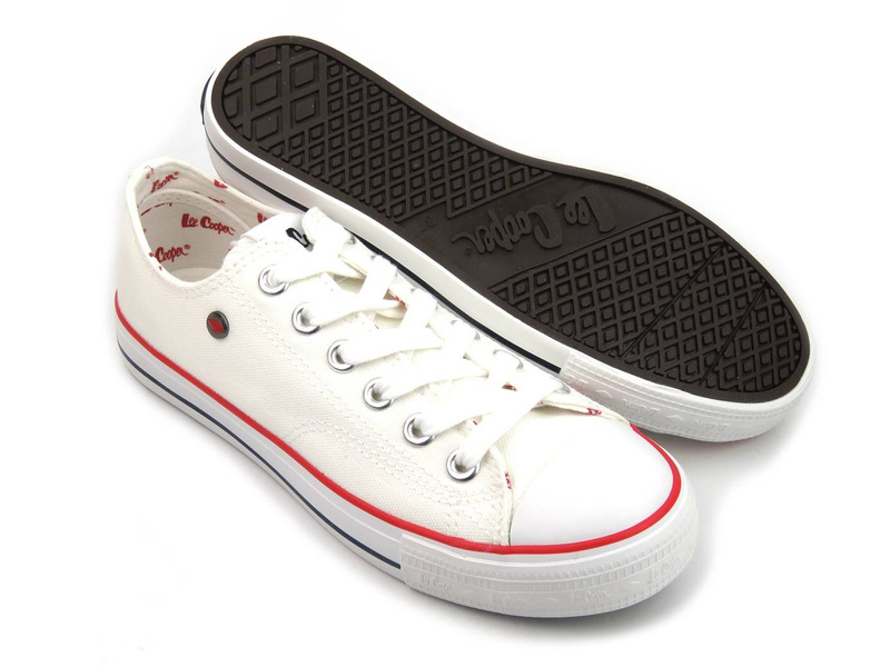 Trampki damskie brytyjskiej marki LEE COOPER 22-31-0875L, białe