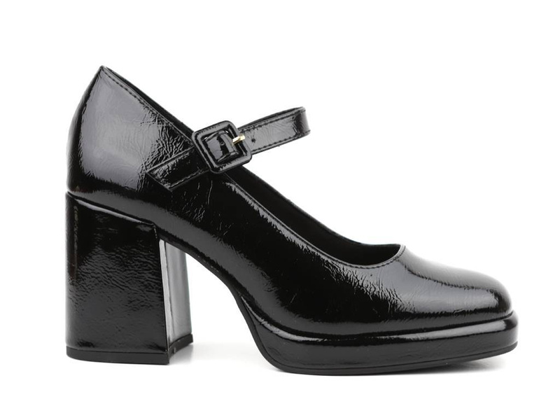 Czółenka, półbuty damskie na obcasie - Marco Tozzi 2-24405-41, czarne