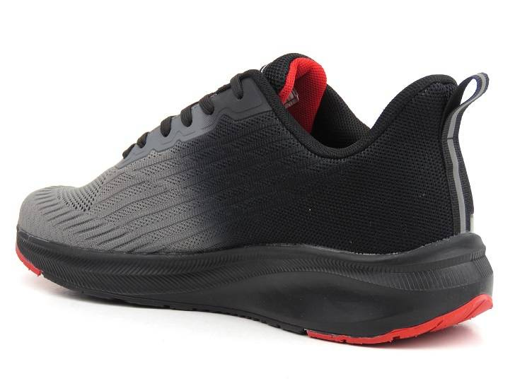 Lekkie sneakersy męskie, adidasy DK VB16772 , szaro-czarne