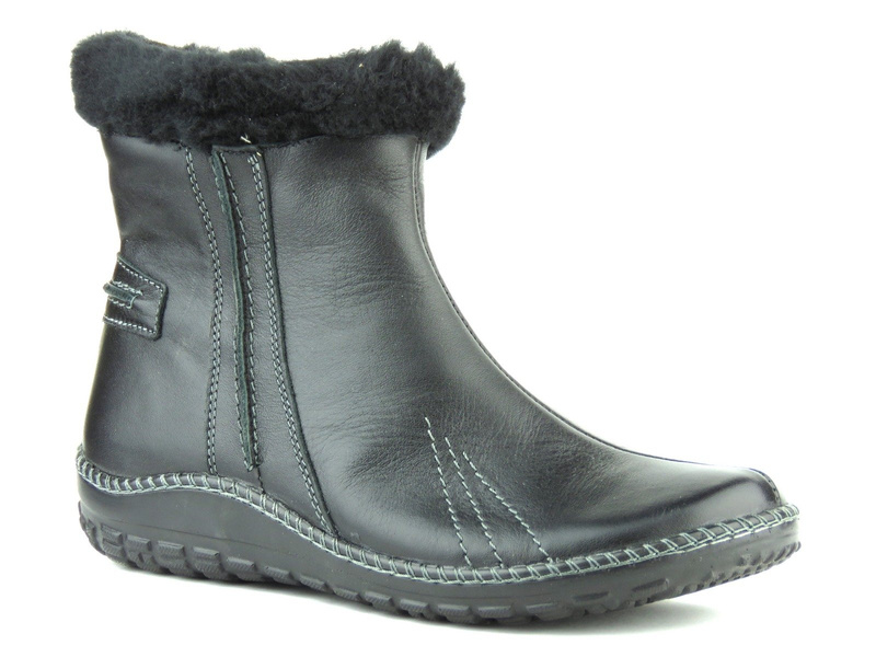 Botki damskie HELIOS czarne 719